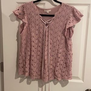 Brand new purple lace shirt.